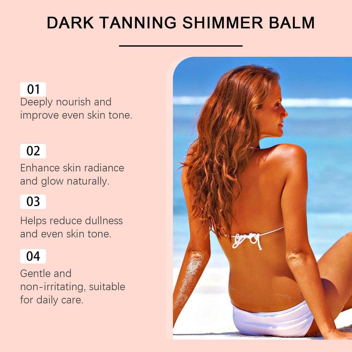 OceAura Tanning Glitter Stick Outdoor Sun Booster Moisturizing Moisturizing Moisturizing Moisturizing Darkening Stick Outdoor Sunning Stick