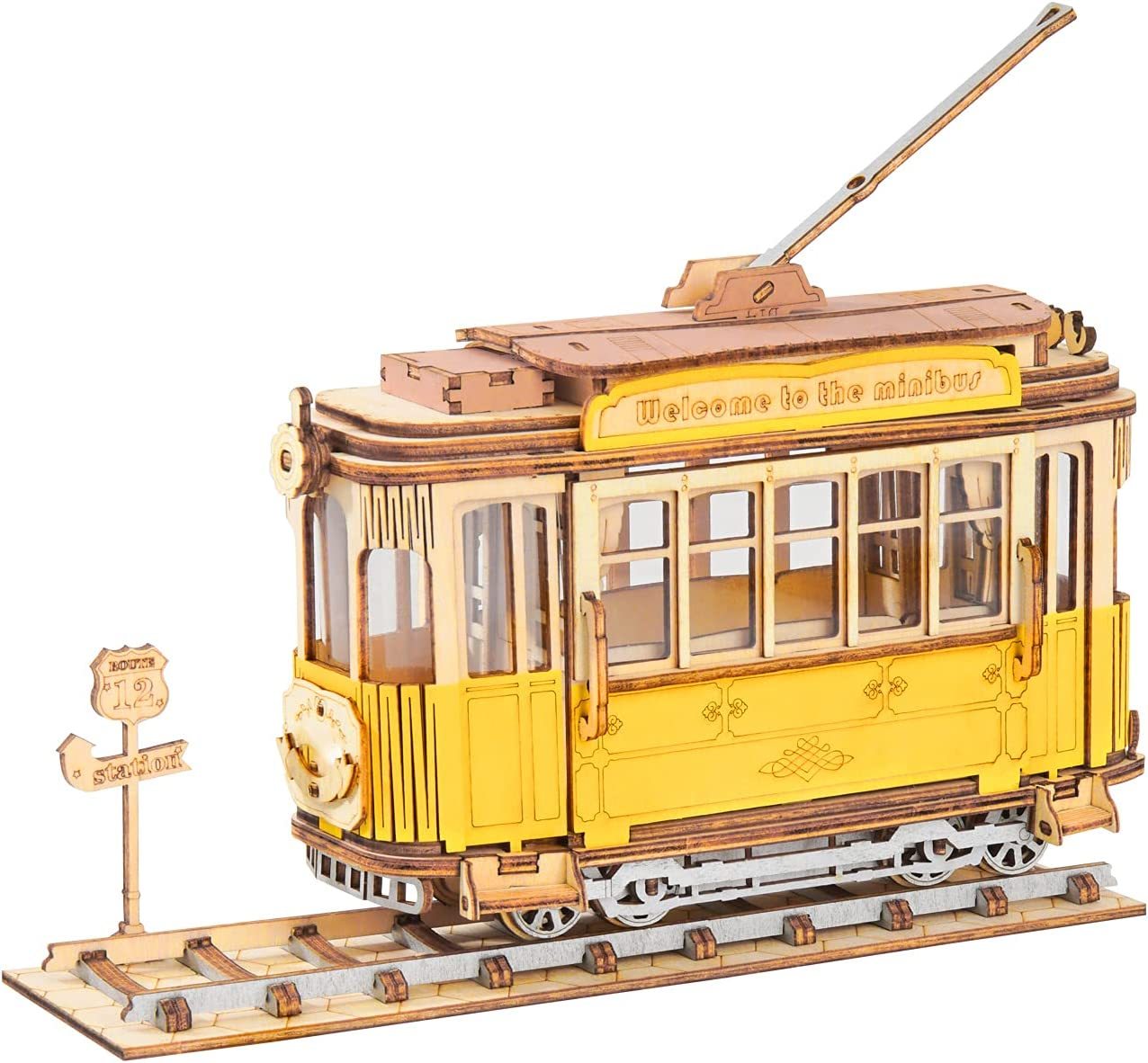 Robotime Rolife Vintage Car Model 3D Wooden Puzzle Toys For Chilidren Kids - EBS PLATFORM INC.