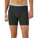 Hanes Men's Black/Grey Boxer Briefs, 3 Pack
