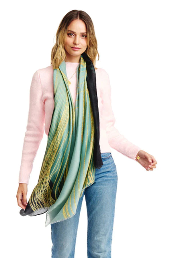 Multi Color Lightweight Oblong Scarf