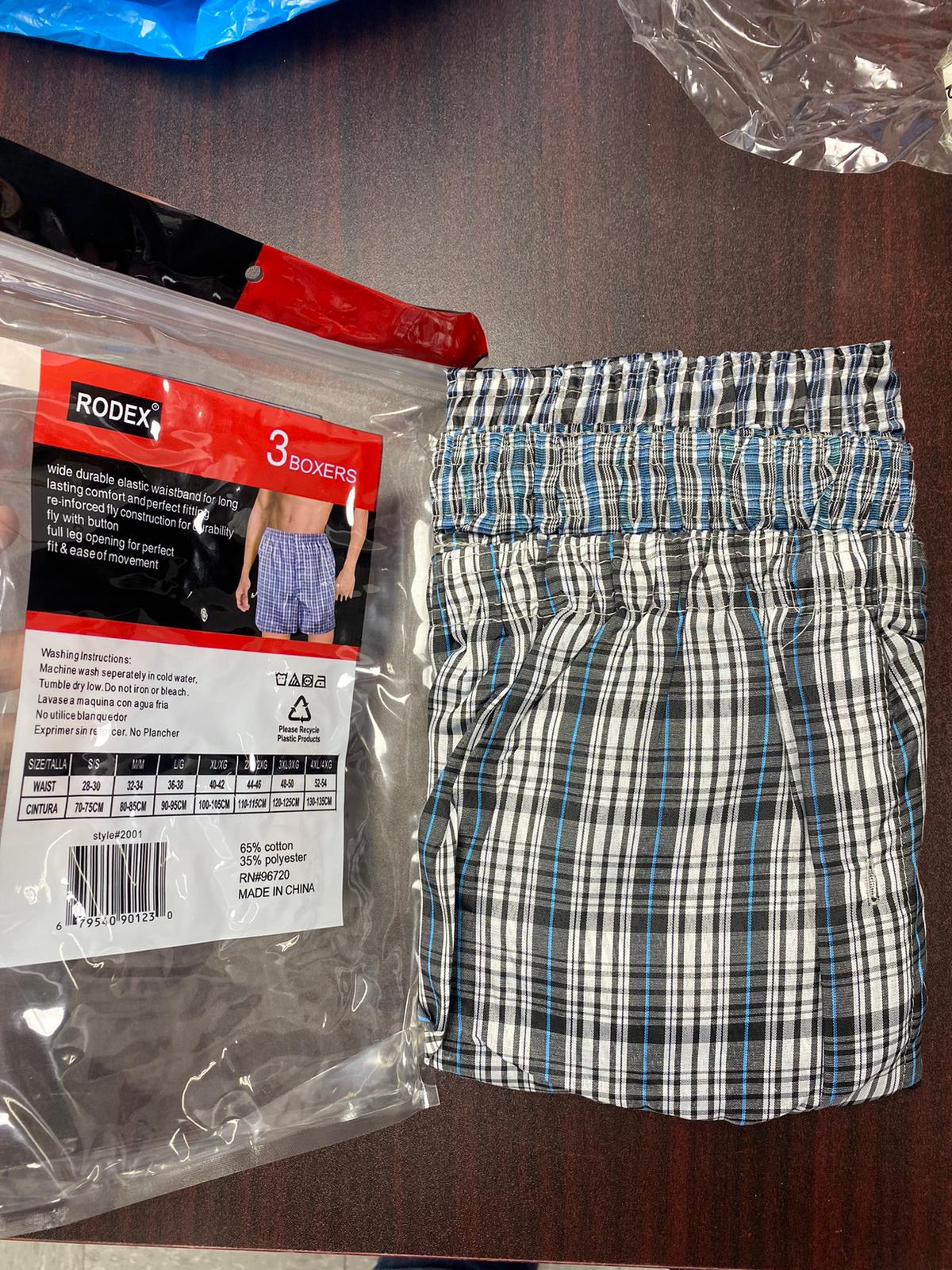 Men's Woven Boxer Shorts 100% Cotton,Underwear Boxers for Men Loose fit,2 in pack