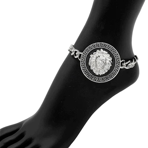 Lion Head Enamel Chain Fashion Anklet