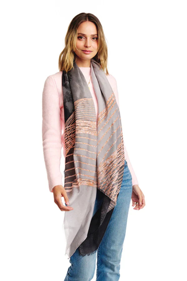 Multi Color Lightweight Oblong Scarf