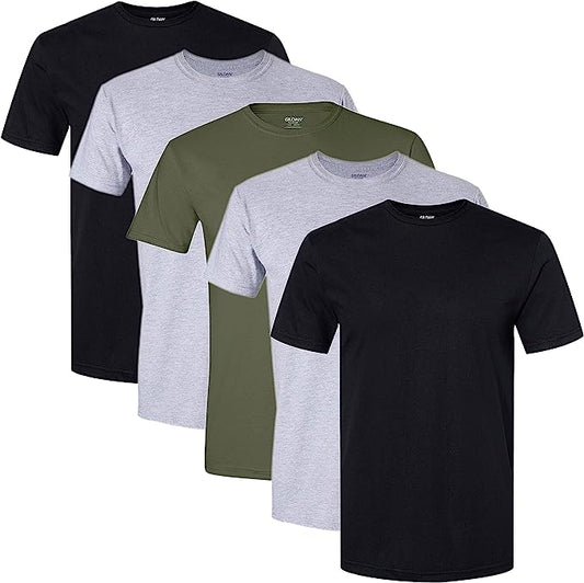 Gildan Men's Crew T-Shirts, Multipack