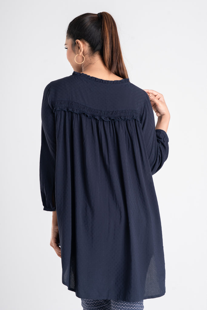 Yellow by GoldenMark Exclusive Women's Casual Shirt - DK NAVY