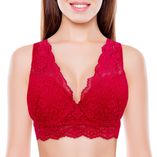 GoldenMark Full coverage sexy red Women Bra HM20005