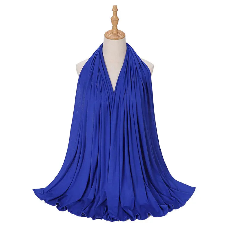 Newest USA Best Quality Soft Instant Cotton Jersey Hijab New Women Jersey Scarf Soft Plain Ethnic Turban HijabsPopular