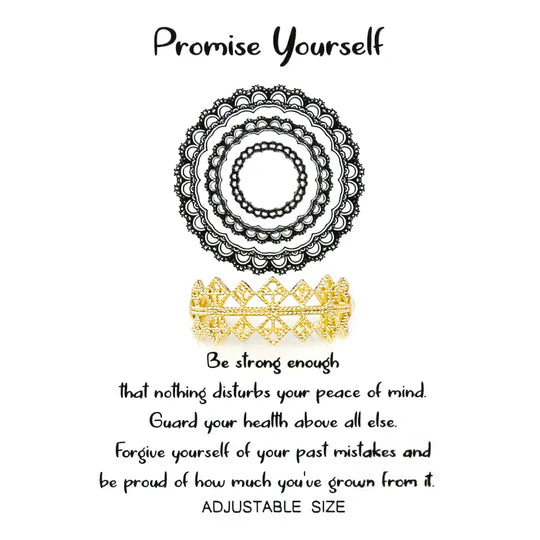 Tell Your Story: PROMISE YOURSELF Adjustable Ring