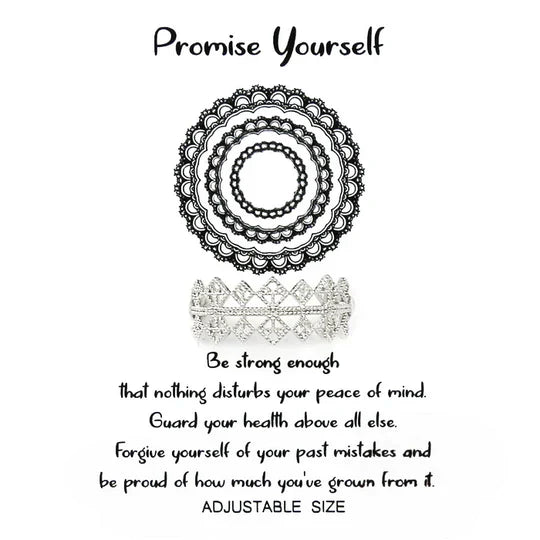 Tell Your Story: PROMISE YOURSELF Adjustable Ring