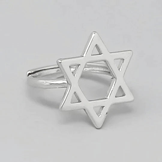 Star of David Gold Dipped Adjustable Ring