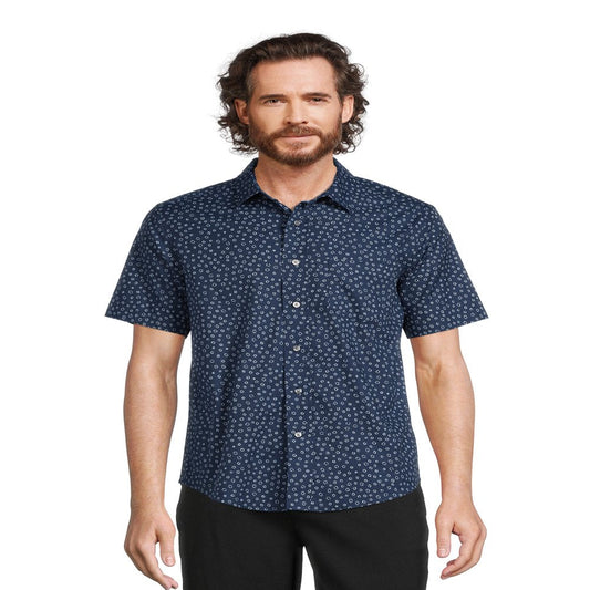 George Men’S Poplin Shirt with Short Sleeves