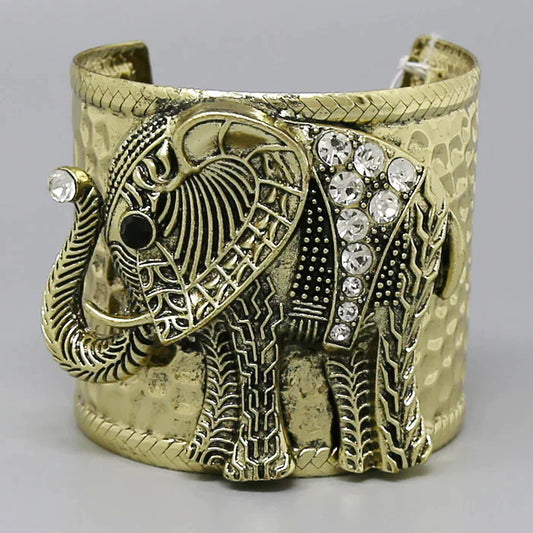 Elephant Chunky Cuff Bracelet