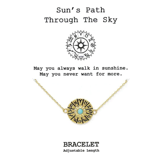 Tell Your Story: SUN'S PATH THROUGH THE SKY Delicate Chain Bracelet