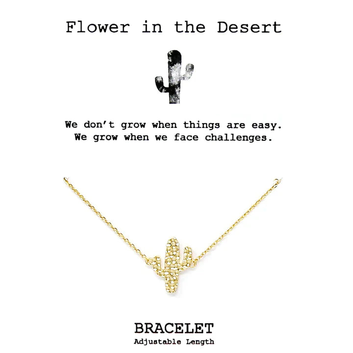 Tell Your Story: FLOWER IN THE DESERT Delicate Chain Bracelet