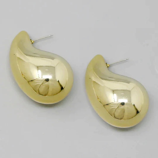 Oversize Teardrop Stud Earrings