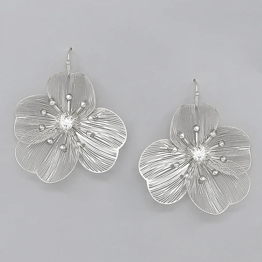 Flower Lightweight Filigree Earrings