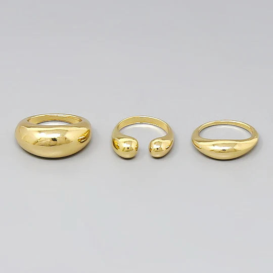 Assorted Metal Ring Set