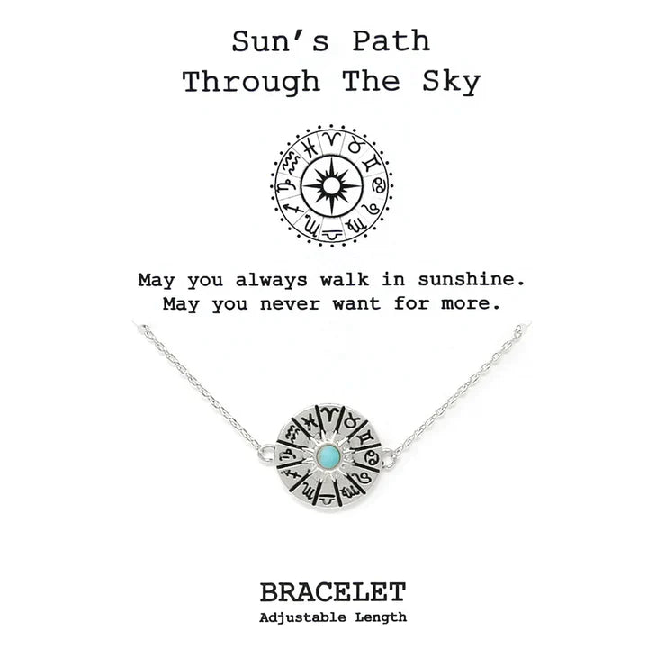 Tell Your Story: SUN'S PATH THROUGH THE SKY Delicate Chain Bracelet