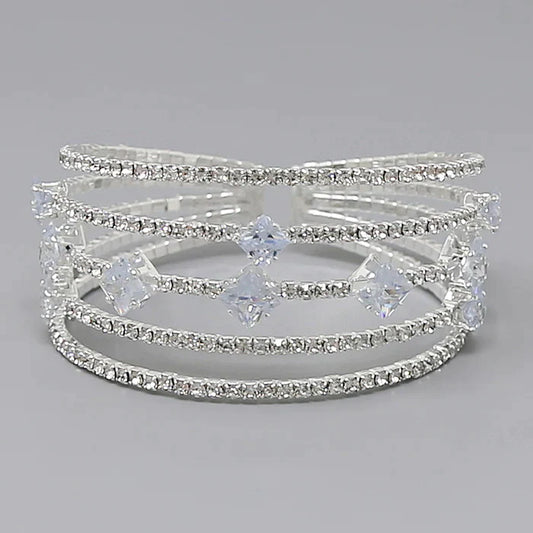 Rhinestone Statement Bracelet