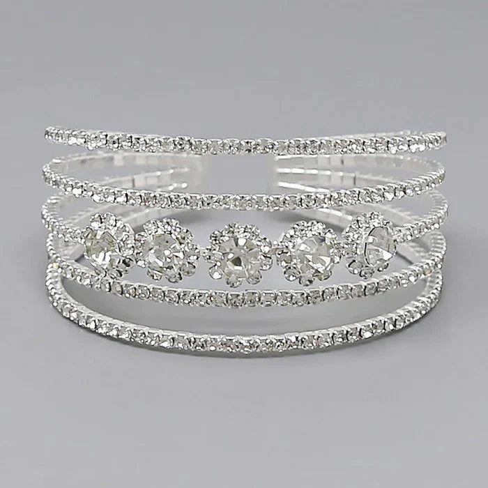 Rhinestone Statement Bracelet