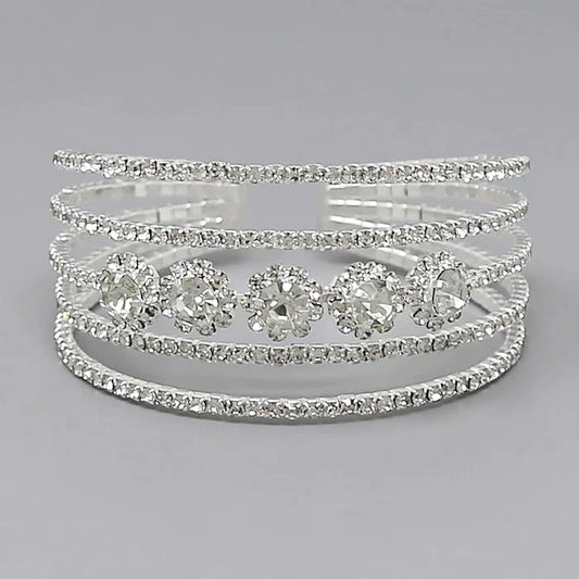 Rhinestone Statement Bracelet