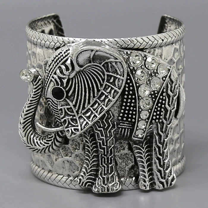 Elephant Chunky Cuff Bracelet