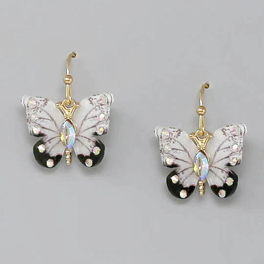 Butterfly Acrylic Dangle Earrings